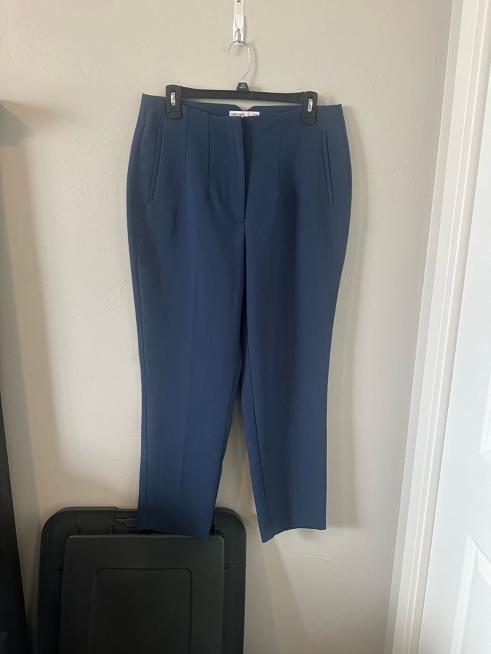 Nine West Deep Navy Straight-Leg Dress Trousers